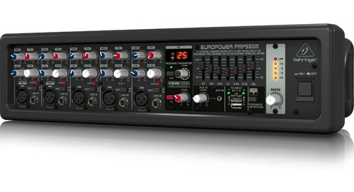 Consola Potenciada Behringer Pmp550m 4 Canales Mixer 500w Fx