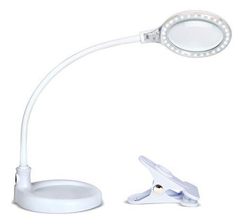 Lightview Pro Flex 2 In 1 Magnifying Desk Lamp, 2.25x L...