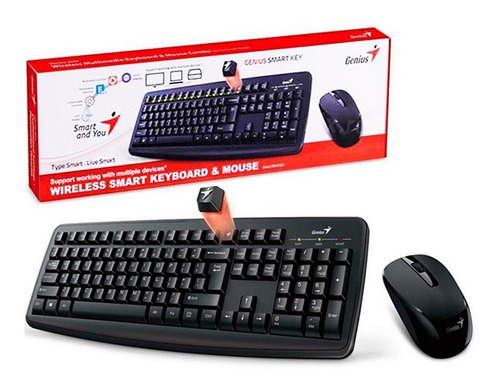 Imagen 1 de 4 de Teclado Y Mouse Genius Smart Km-8100