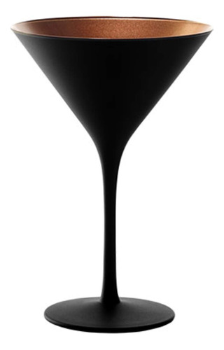 6 Cristal Martini Hecho Aleman Negro Bronce
