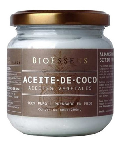 Aceite De Coco Natural 100% Puro (colombiano) 200ml