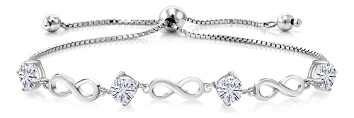 Gem Stone King Keren Hanan Pulsera De Tenis De Plata De Ley 