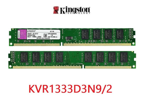 Imagen 1 de 3 de Memoria Ddr3 Para Pc 2gb 1333 Mhz Kingston Kvr1333d3n9