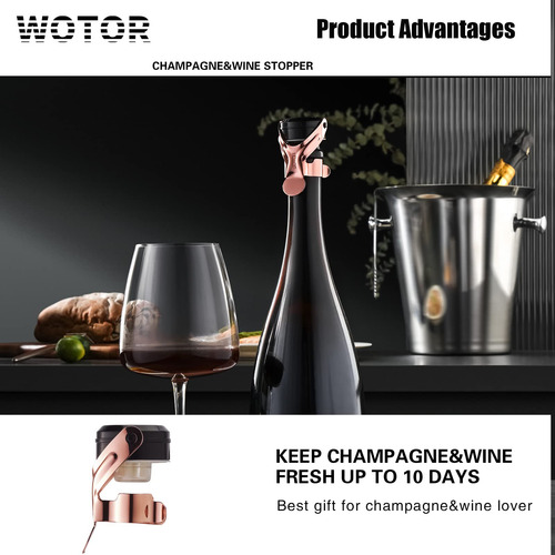 Tapones Para Botella De Vino Y Champan De Acero Inoxidable