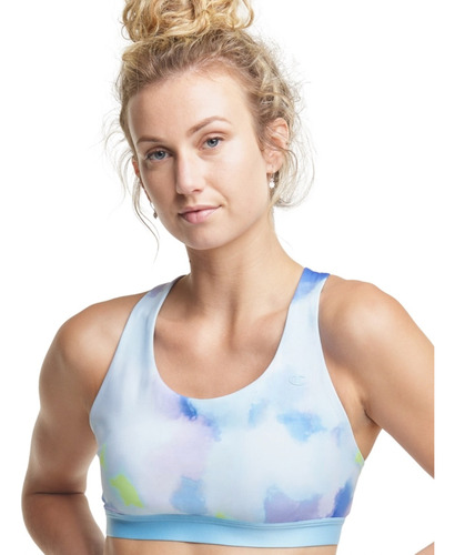 Peto Sosten Deportivo Champion Tie Dye Azul Mujer