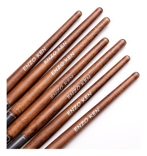 Set De Brochas Enzo Ken Natural Pony Hair Para Sombras De Oj
