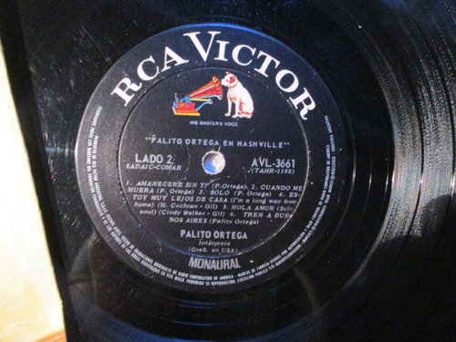 Imagen 5 de 5 de Palito Ortega En Nashville (rca Victor Avl-3661)