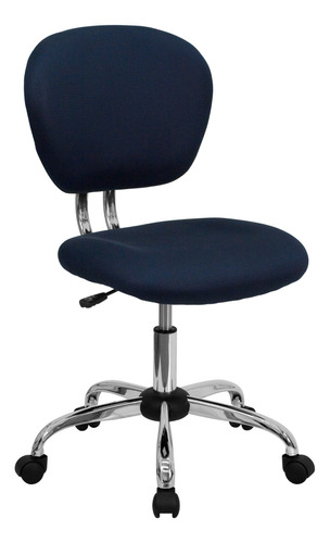 Silla De Trabajo De Malla Con Respaldar Medio Flash Furnitur