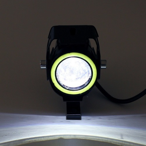 Imagen 5 de 9 de Par Faros Ojo De Angel Cree Led Proyector Con Lupa Moto U7