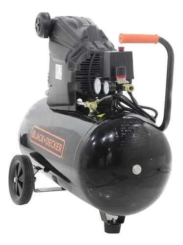 Imagen 3 de 3 de Compresor de aire eléctrico portátil Black+Decker BXCM0032E 50L 2kW 230V 50Hz negro