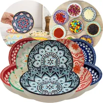 Comprar Dips Ceramica Salsas Soja Sushi Decorado Copetinero Picada 