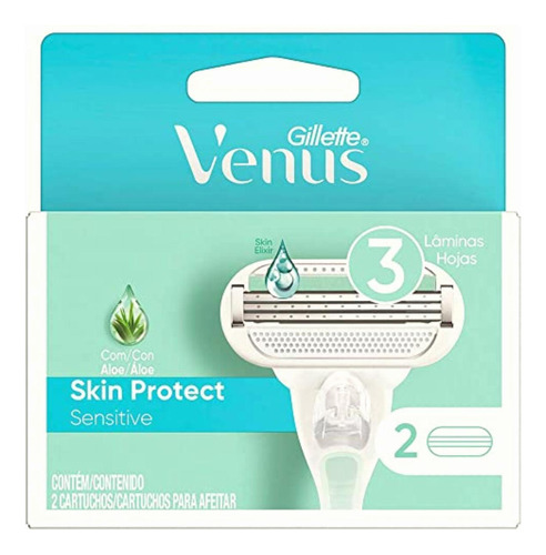 Gillette Venus Divine Sensitive Cartuchos Para Afeitar 2