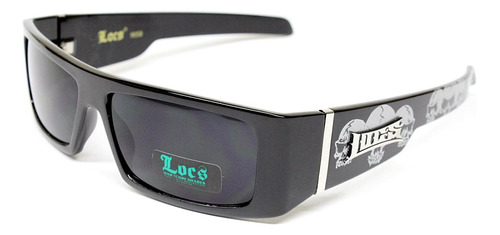 Locs Hardcore Gangster Thug Biker Lentes De Sol Hombre Black