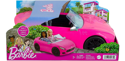 Barbie Carro Conversível 2 Lugares Rosa 33cm Mattel Original