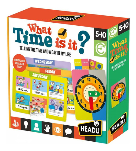 Juego Didáctico ¿qué Hora Es? Juegos Para Niños Niñas