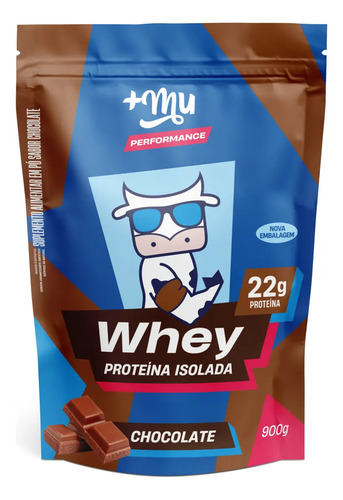 Whey Isolado Chocolate Refil 900g +Mu