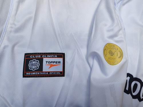 Jersey Olimpia De Paraguay Retro Centenario Blanca