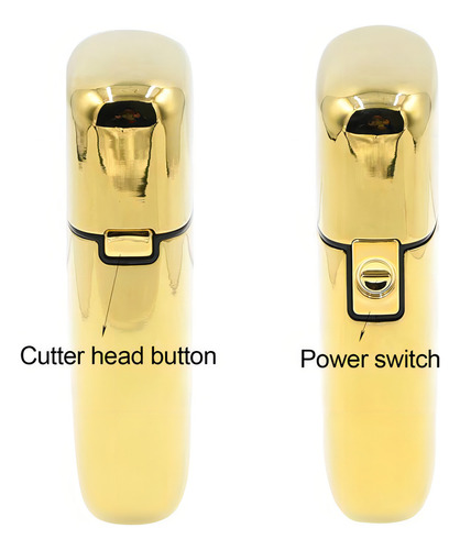 Barbeador Elétrico Shaver Recarregável Kemei Km Tx1 Gold
