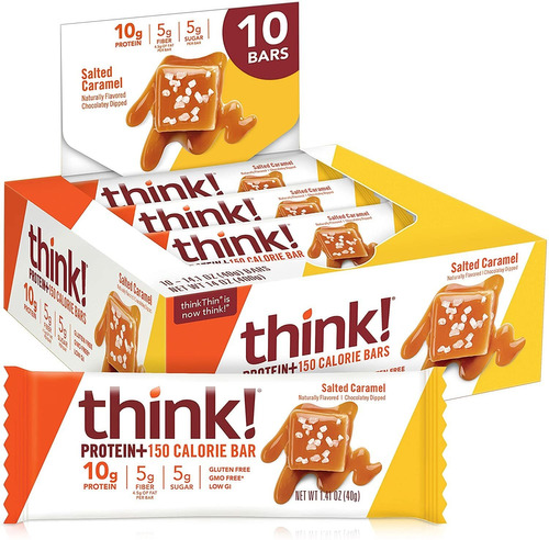 Think! Protein 150 Calorie Bars - Salted Caramel, 10g Prote