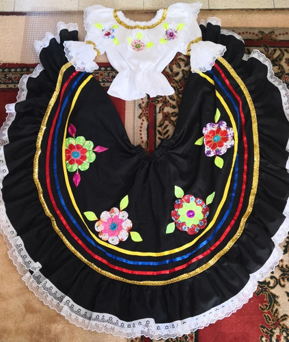 Traje Típico Sanjuanero Bambuco Colombia Talla 12 Niña