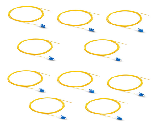 10 X Pigtail Lc/upc 0.9mm 2 Metros Monomodo Smartfiber