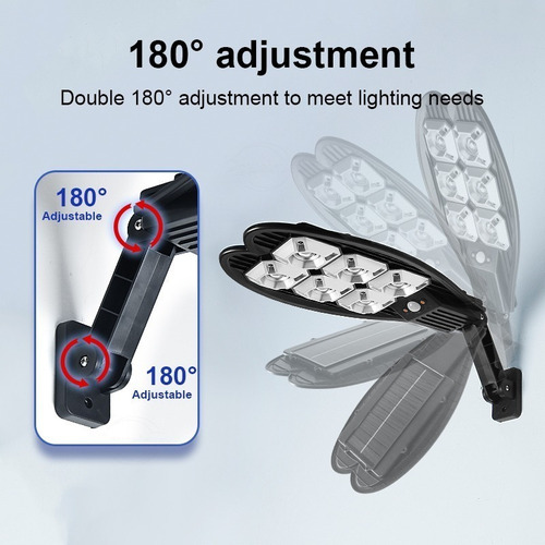 Luz De Rua Led 700w Com Sensor De Rua, Pólo Solar