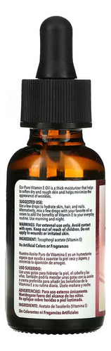 Aceite Vitamina E 100% Pura 28.000 Ui 30ml - De La Cruz