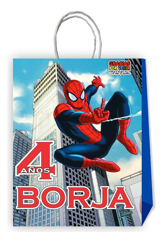 Bolsas Dulces Personalizadas Spiderman #d3 10 Unidades