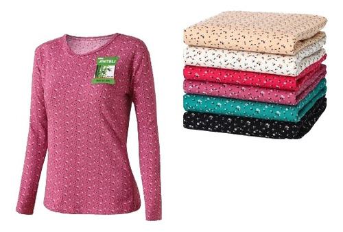 Pack 3 Camisetas Con Polar  Mujer Premium Elasticadas 