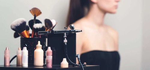 Kit Aerógrafo Maquillaje Multiusos Compresor Airbrush Art