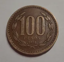 Comprar Moneda Chilena 100 Pesos Grande Año 1984