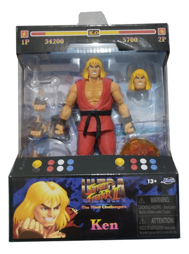 Figura Ken Ultra Street Fighter 2 Jada Toys