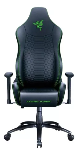 Tarok Ultimate - Silla Razer Edition para juegos de Zen - Silla ergonómica  para juegos - Silla de cuero para jugadores - Verde, negro, silla