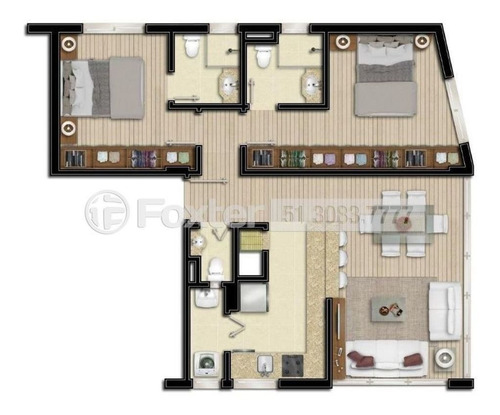 Imagem 10 de 10 de Apartamento, 2 Dormitórios, 67.68 M², Rio Branco - 133669
