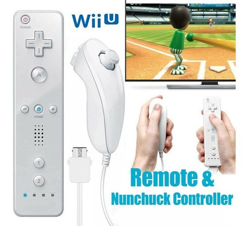 Remoto Inalámbrico Wii Mando A Distancia Wiimote Nunchuck Co