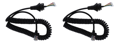 2 Cables De Micrófono Hm-152 Para Icom Hm152 Ic F121/s Ic F2