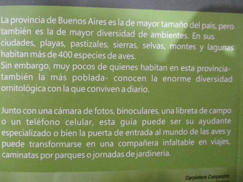 Tito Narosky - Aves De La Provincia De Buenos Aires : Guía