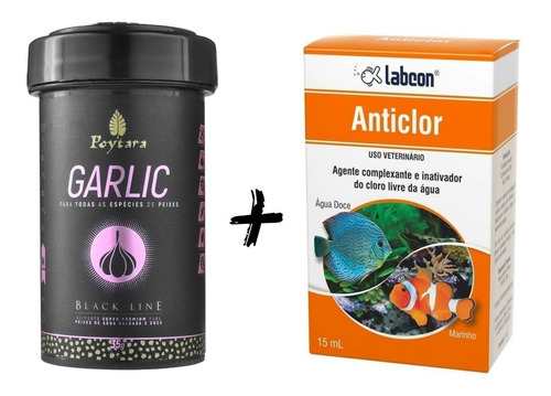Kit Ração Poytara Garlic 35g + Alcon Anticlor 15ml