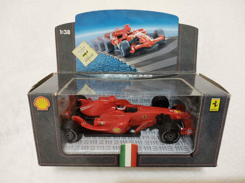 Auto Ferrari F2008 Coleccion Shell V-power 1:38 Hot Wheels Rojo (Usado)