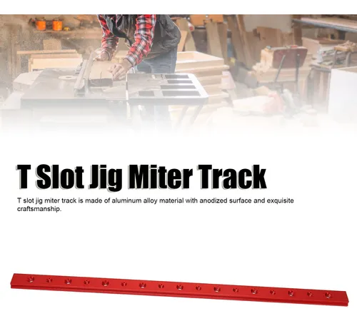 Aluminum Alloy Miter T Track 450mm Slot Jig Woodworking For