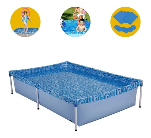 Piscina Com Armação Retangular 1000 Litros 001002 Mor