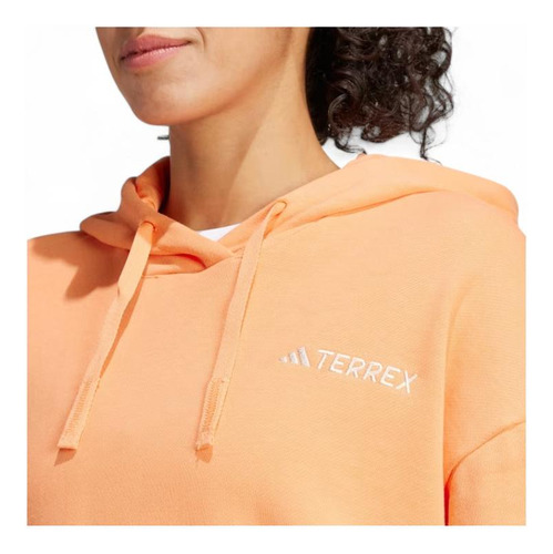 Polerón Mujer adidas Terrex Is7227 Hoodie Naranjo