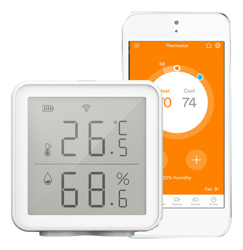 Wifi Smart Sensor De Temperatura De Humedad Compatible Con A