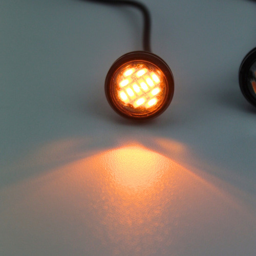 Kit 4 Luz Grade Led Ambar Forte Camionete S10 Hilux Strada