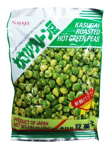 Snack de guisantes Kasugai con wasabi 67 g - Origen japonés