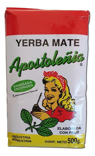 Yerba Mate Apostoleñia Tradicional 500gr X20 Unidades