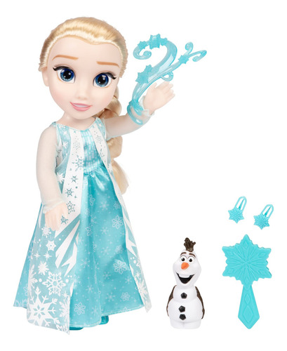 Muñeca Disney Frozen Elsa Classic Cantando Con Figura De Ola