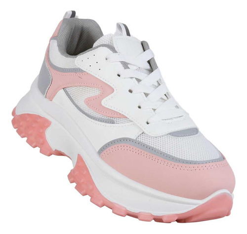 Tenis Mujer Casual Rosa Via Urbana 06804004