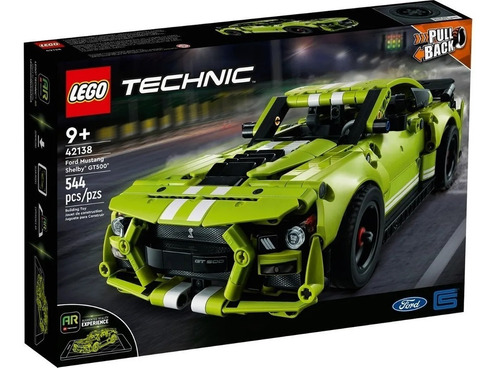 Lego 42138 Ford Mustang Shelby Gt500 544 Piezas Pul Back 