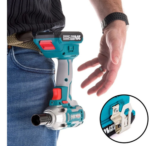 Imagen 3 de 4 de Taladro Pistola Llave Impacto 20v 2 Bat Total Tiwli2001